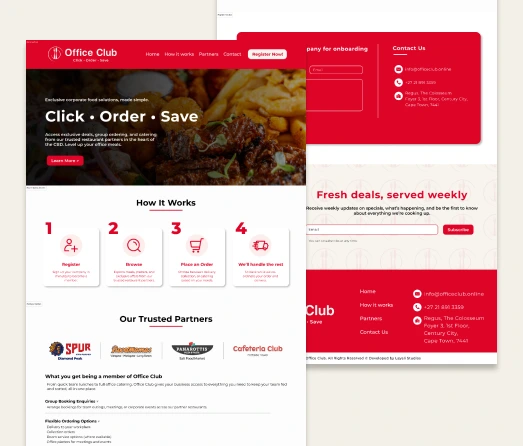 Petersen Group — Office Club website project